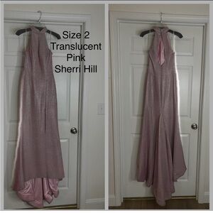 Sherri Hill Translucent Pink Evening Dress